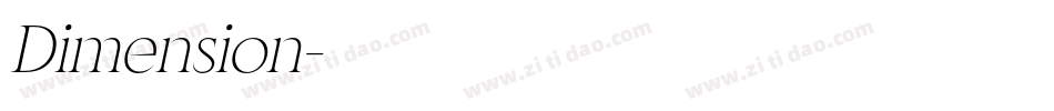 Dimension字体转换