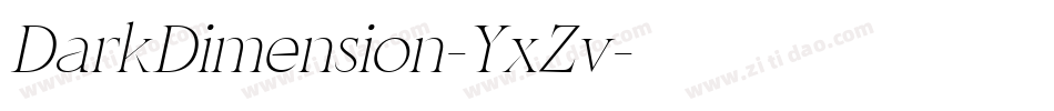 DarkDimension-YxZv字体转换