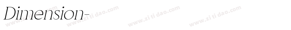Dimension字体转换