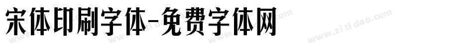 宋体印刷字体字体转换