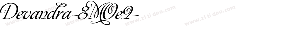 Devandra-8MOe2字体转换