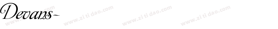 Devans字体转换
