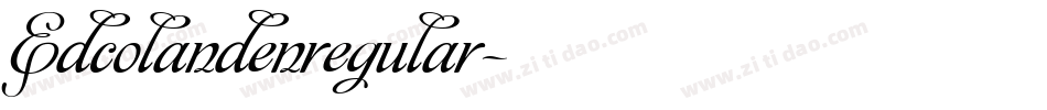 Edcolandenregular字体转换