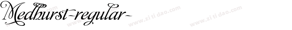 Medhurst-regular字体转换