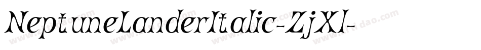 NeptuneLanderItalic-ZjXl字体转换