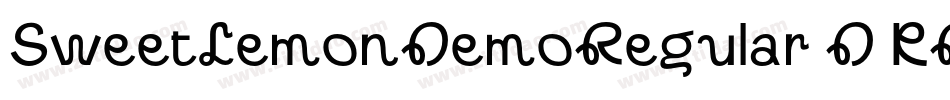 SweetLemonDemoRegular-D5KR字体转换 SweetLemonDemoRegular-D5KR字体转换