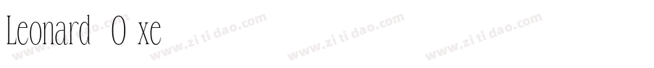 Leonard-2O1xe字体转换