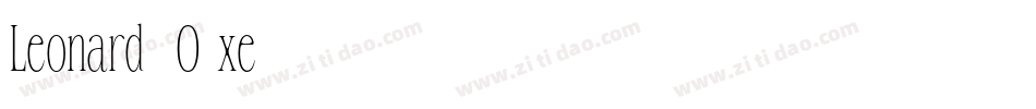 Leonard-2O1xe字体转换