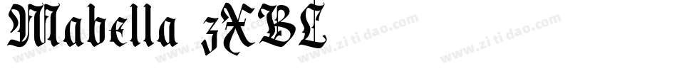 Mabella-zXBL字体转换