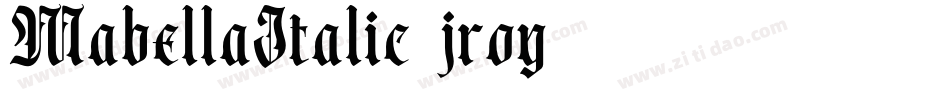 MabellaItalic-jroy字体转换