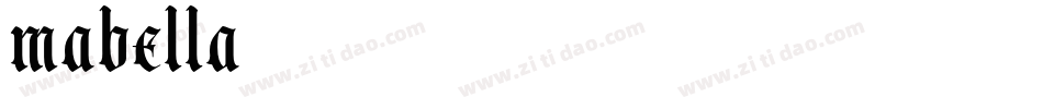 mabella字体转换