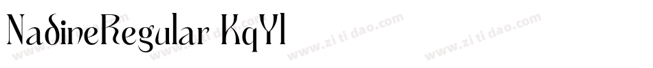 NadineRegular-KqYl字体转换 NadineRegular-KqYl字体转换