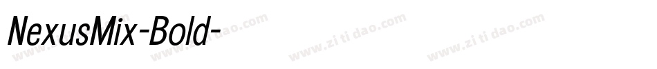 NexusMix-Bold字体转换