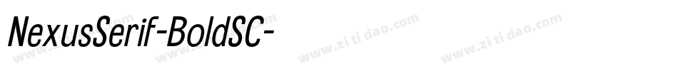 NexusSerif-BoldSC字体转换