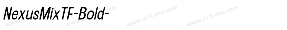 NexusMixTF-Bold字体转换