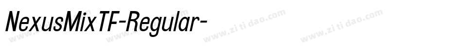 NexusMixTF-Regular字体转换