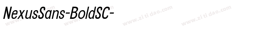 NexusSans-BoldSC字体转换