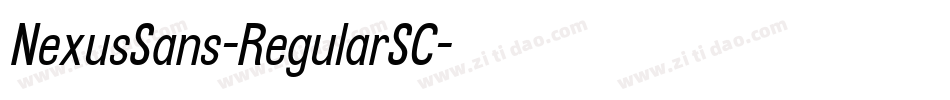 NexusSans-RegularSC字体转换