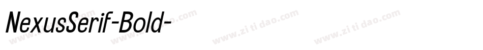 NexusSerif-Bold字体转换