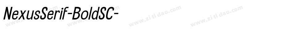 NexusSerif-BoldSC字体转换