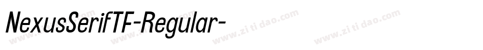 NexusSerifTF-Regular字体转换