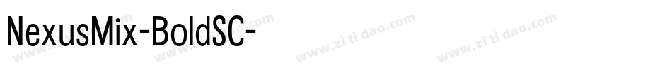 NexusMix-BoldSC字体转换
