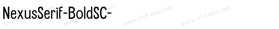 NexusSerif-BoldSC字体转换