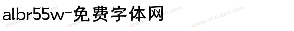 albr55w字体转换