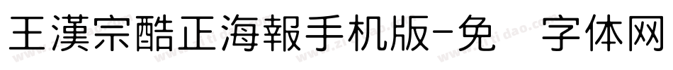 王漢宗酷正海報手机版字体转换