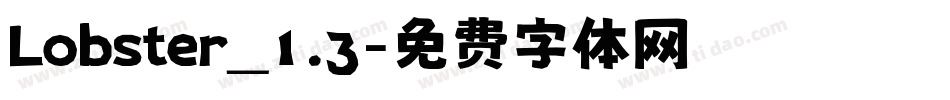 Lobster_1.3字体转换