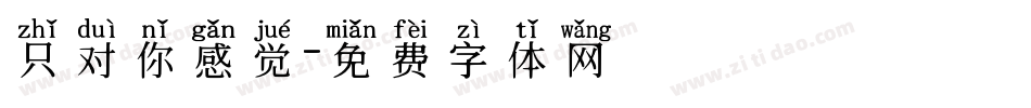 只对你感觉字体转换