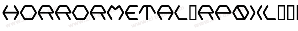 HorrorMetal-Rp0Xl字体转换