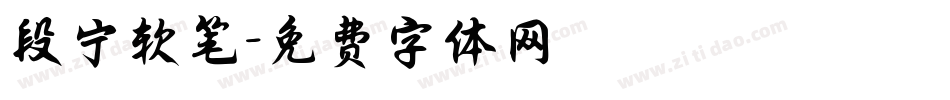 段宁软笔字体转换