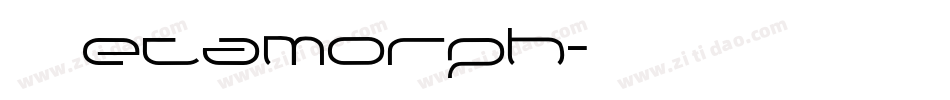 Metamorph字体转换