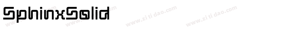 SphinxSolid字体转换