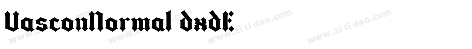 VasconNormal-dxdE字体转换