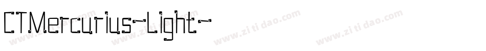 CTMercurius-Light字体转换