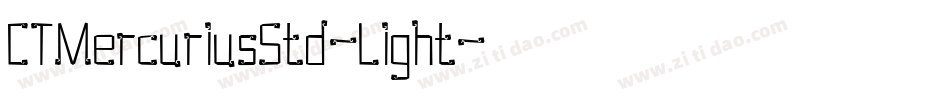 CTMercuriusStd-Light字体转换