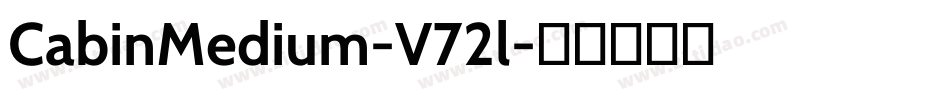 CabinMedium-V72l字体转换