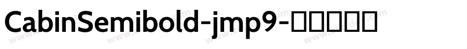 CabinSemibold-jmp9字体转换