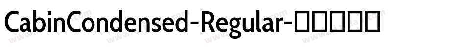 CabinCondensed-Regular字体转换