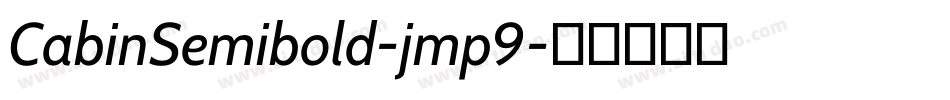 CabinSemibold-jmp9字体转换