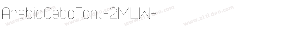 ArabicCaboFont-2MLW字体转换