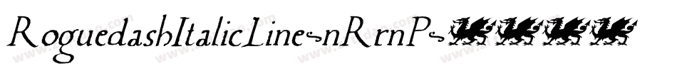 RoguedashItalicLine-nRrnP字体转换