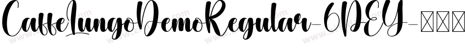 CaffeLungoDemoRegular-6PEY字体转换