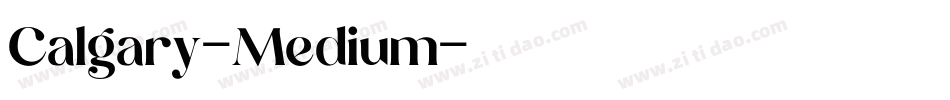 Calgary-Medium字体转换