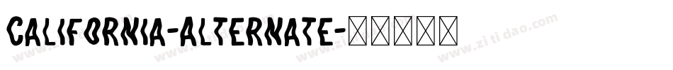 California-Alternate字体转换