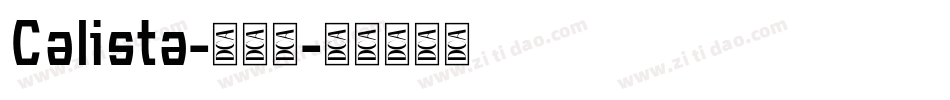 Calista-懷歐體字体转换