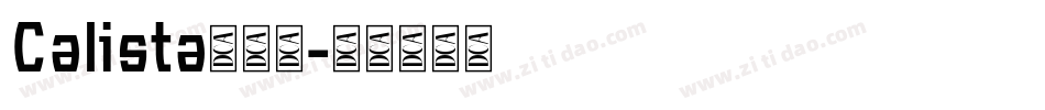 Calista手机版字体转换
