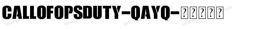CallOfOpsDuty-qAyq字体转换